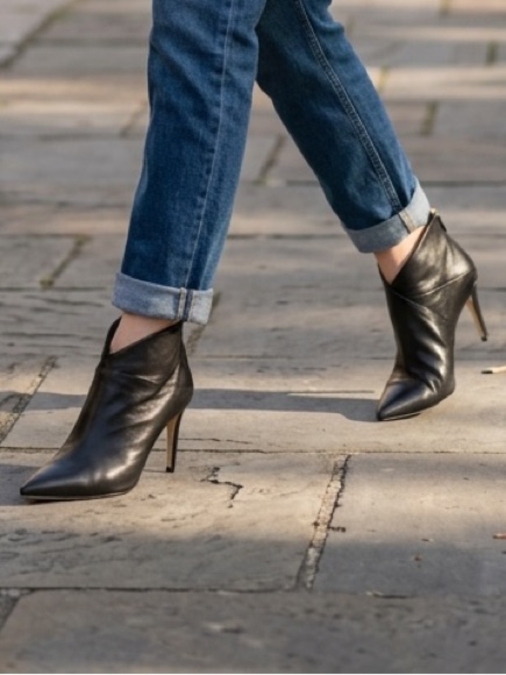 Griciarancio genuine leather ankle boot black size 8 - Picture 1 of 16